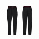 Goth Plant Embroidered Pants