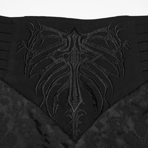 Goth Embroidered Mysterious Pants