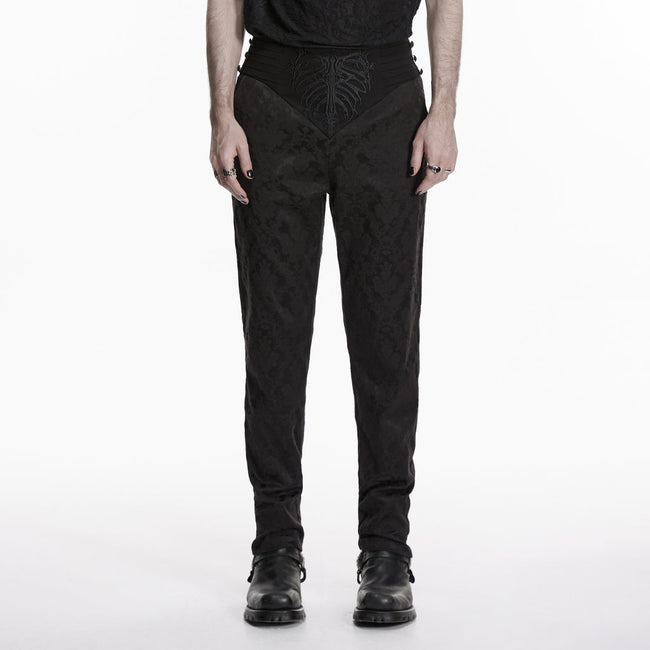Goth Embroidered Mysterious Pants