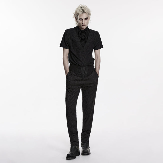 Goth Embroidered Mysterious Pants