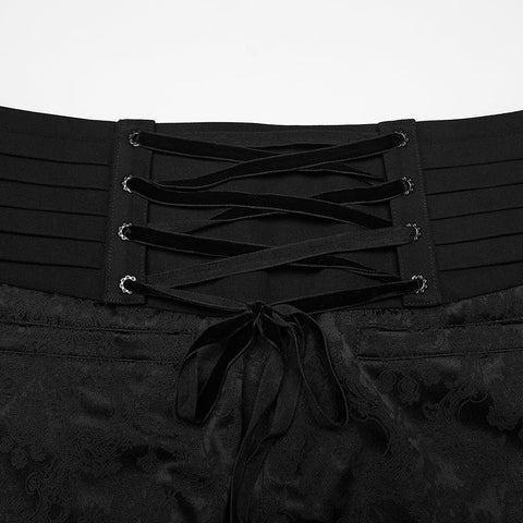 Goth Embroidered Mysterious Pants