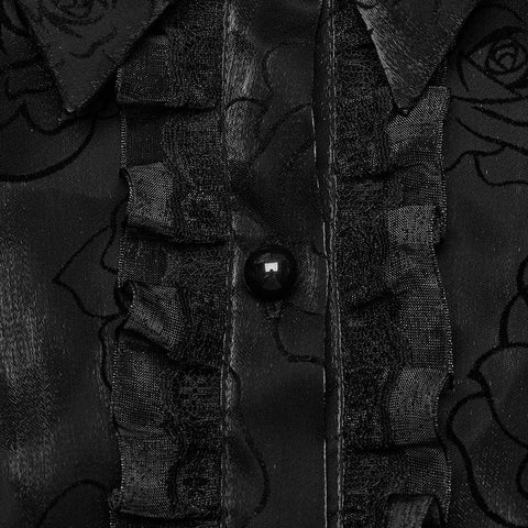 LOLITA patterned flared sleeves shirt