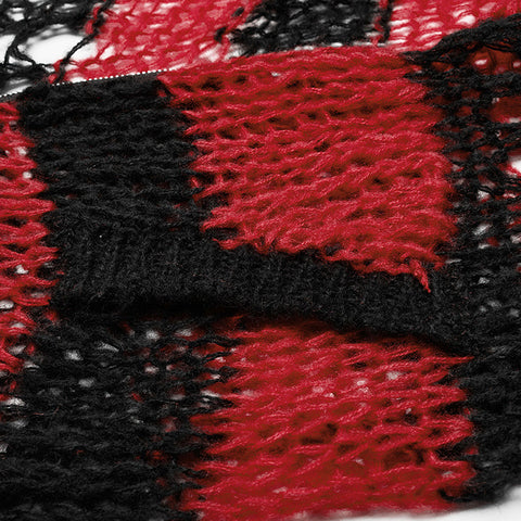 Punk striped cardigan sweater