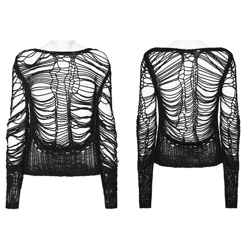 Punk Sexy Hollow Short Sweater
