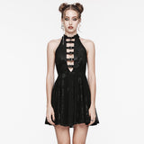 Goth Rose Print Dress