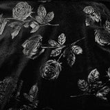 Goth Rose Print Dress