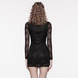 Goth formal elegant lace dress