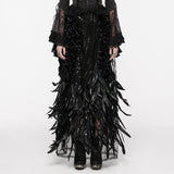 Gorgeous Feather Gothic Skirt