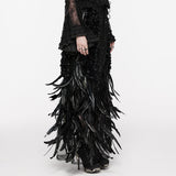 Gorgeous Feather Gothic Skirt