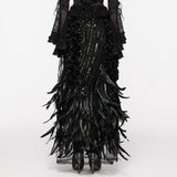 Gorgeous Feather Gothic Skirt