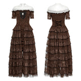 Steampunk lace dress
