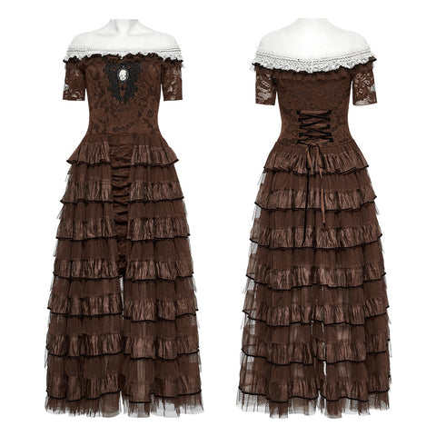 Steampunk lace dress