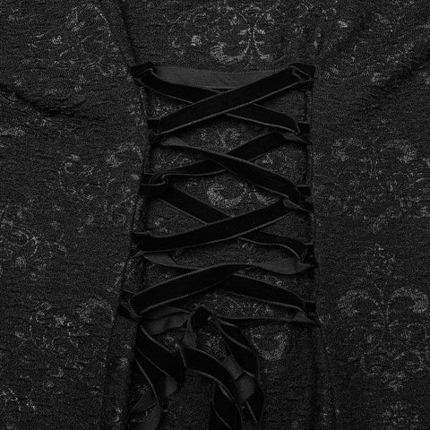 Goth Flowing Fairy  Dress