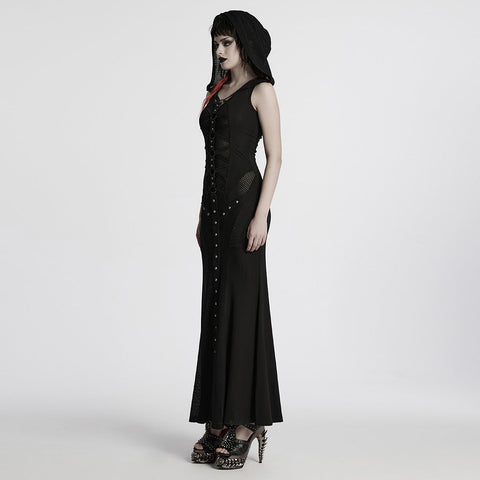 Punk hooded visual dress