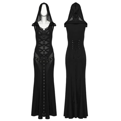 Punk hooded visual dress