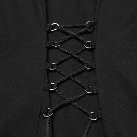 Punk hooded visual dress