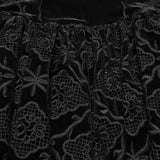 Gothic Retro Velvet Embroidered Dress