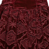 Gothic Retro Velvet Embroidered Dress