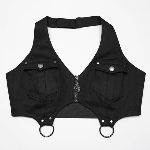 Punk halter neck dress