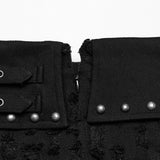 Decadent punk denim skirt