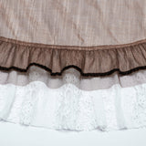 Gothic asymmetrical lace skirt