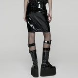 Goth Patent Leather Skirt