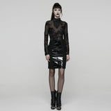 Goth Patent Leather Skirt