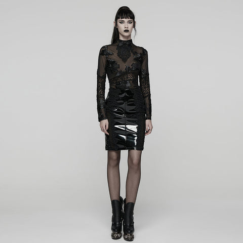 Goth Patent Leather Skirt