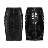 Goth Patent Leather Skirt
