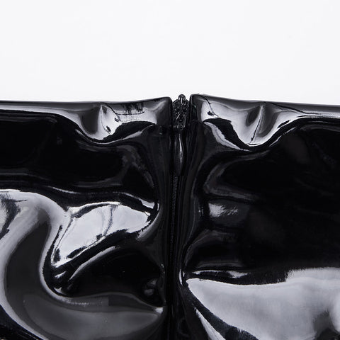 Goth Patent Leather Skirt