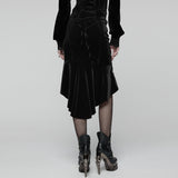 Goth Rose Fishtail Skirt