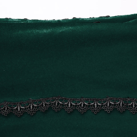 Goth Rose Fishtail Skirt