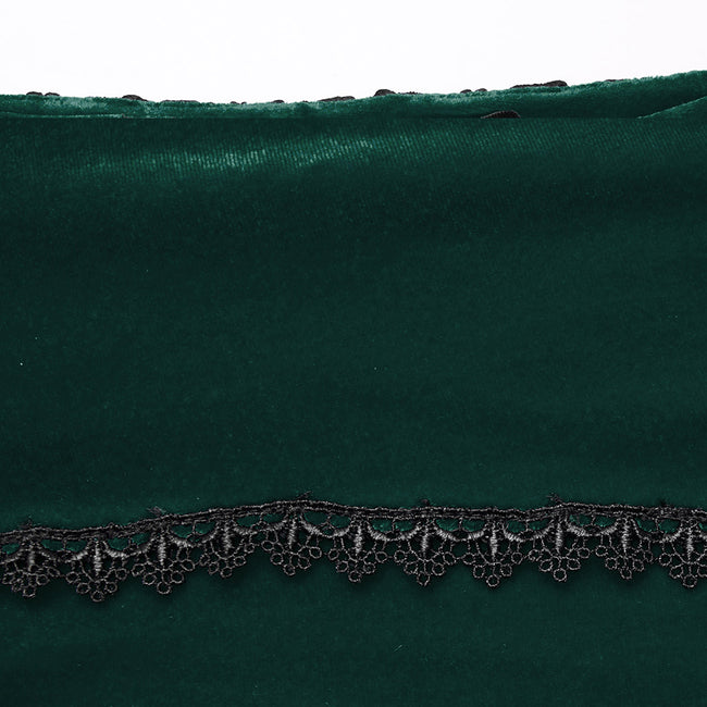 Goth Rose Fishtail Skirt