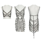 Punk metal chain dress