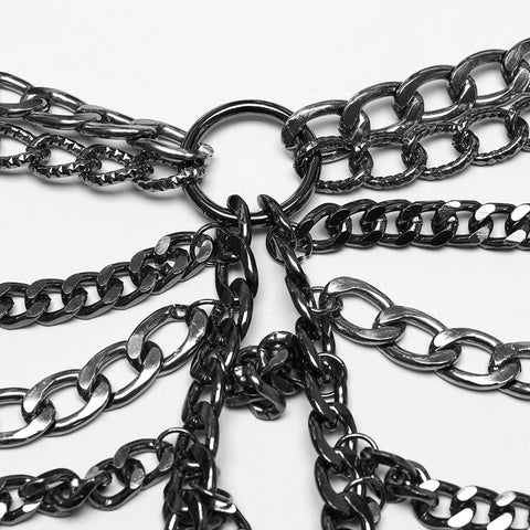 Punk metal chain dress