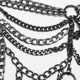 Punk metal chain dress