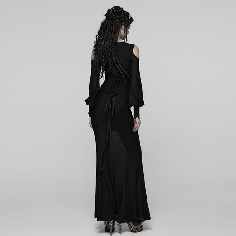Elegant Goth Sheer Dress