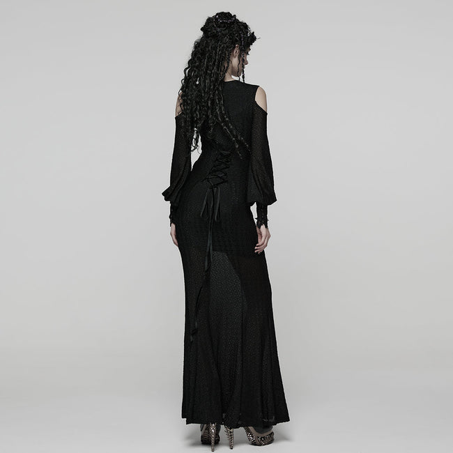 Elegant Goth Sheer Dress