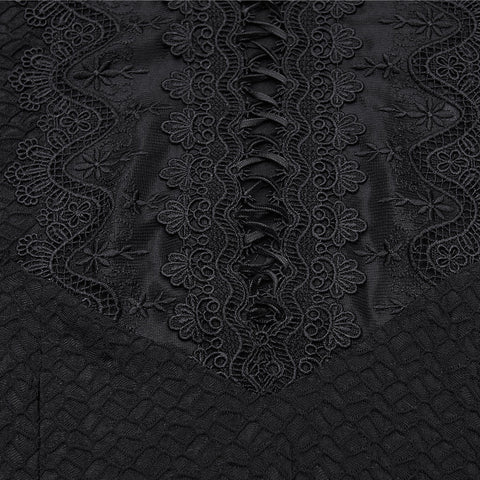 Elegant Goth Sheer Dress