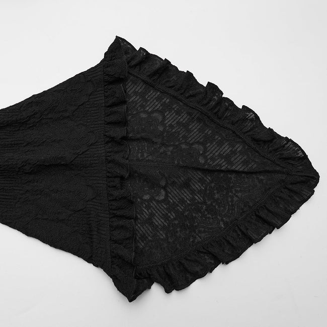 Goth Ruffled Sleeves Velvet Dress