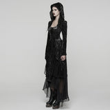 Gothic Hooded Layered Dress