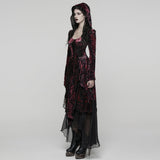 Gothic Hooded Layered Dress