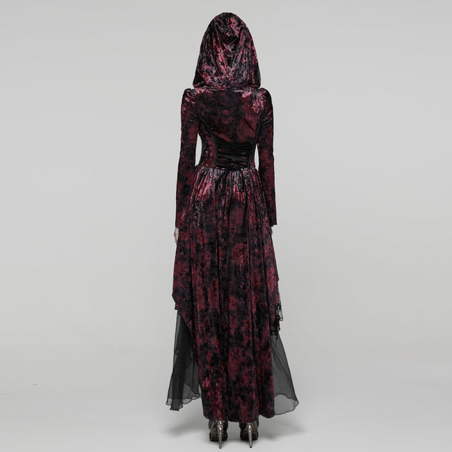 Gothic Hooded Layered Dress