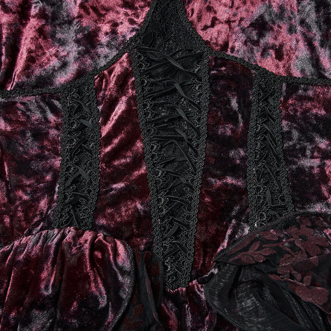 Gothic Hooded Layered Dress