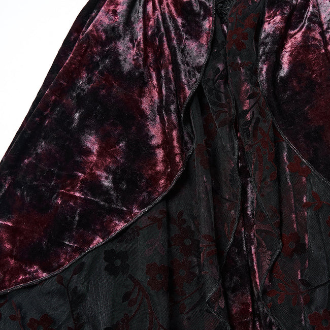 Gothic Hooded Layered Dress