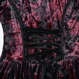 Gothic Hooded Layered Dress