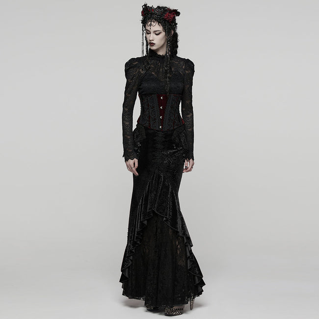 Goth Gorgeous Fishtail Skirt