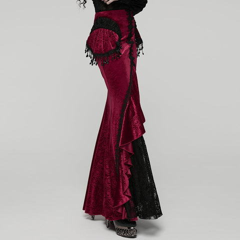 Goth Gorgeous Fishtail Skirt