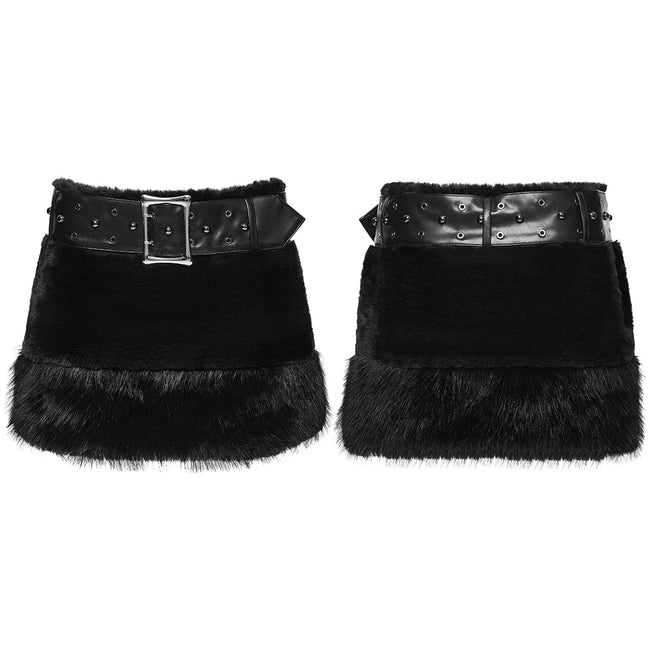Punk Ultra-Soft Fur Skirt