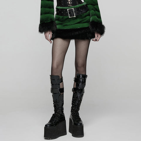 Punk Ultra-Soft Fur Skirt